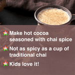 Chai Hot Cocoa Powder - (45 Servings) - Chai Meow Meow